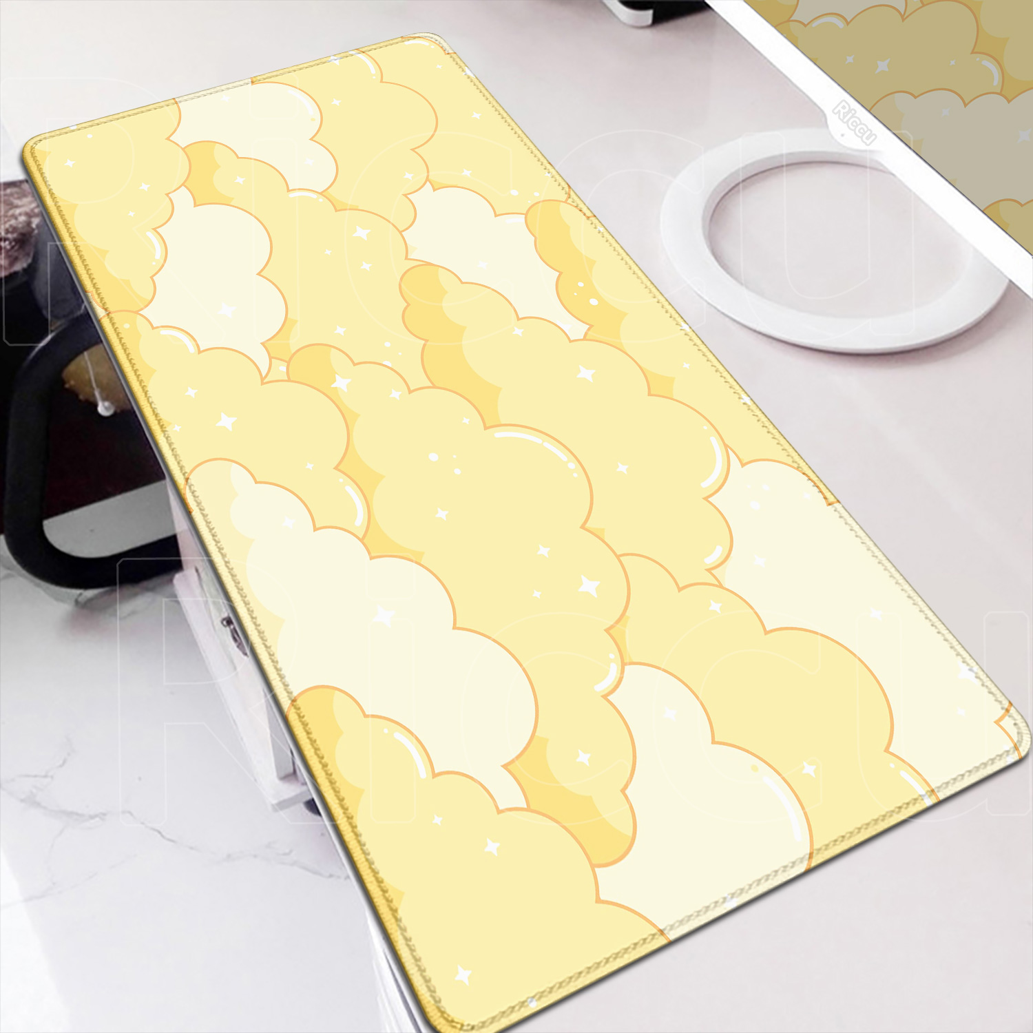 Yellow Cloud Mouse Pad Gamer M - Pc Gaming Yellow 评论和价格