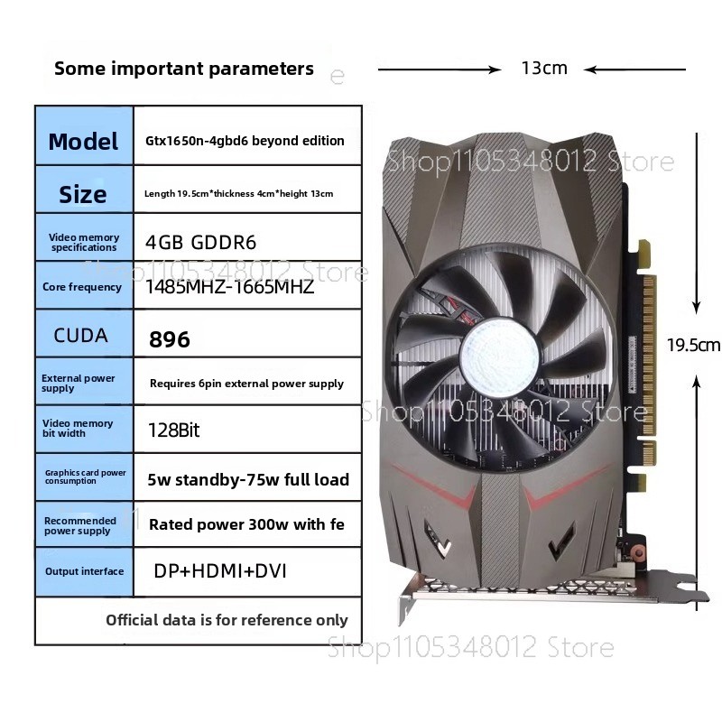 GTX 1650 4GB Graphics Card for - Pc Gaming Gtx 1650 评论和价格