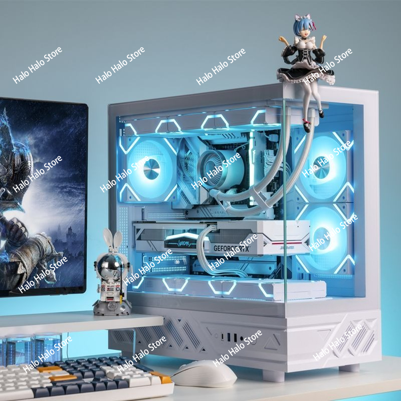 White Seaview ATX PC Case Temp - Pc Gaming Liquid 评论和价格