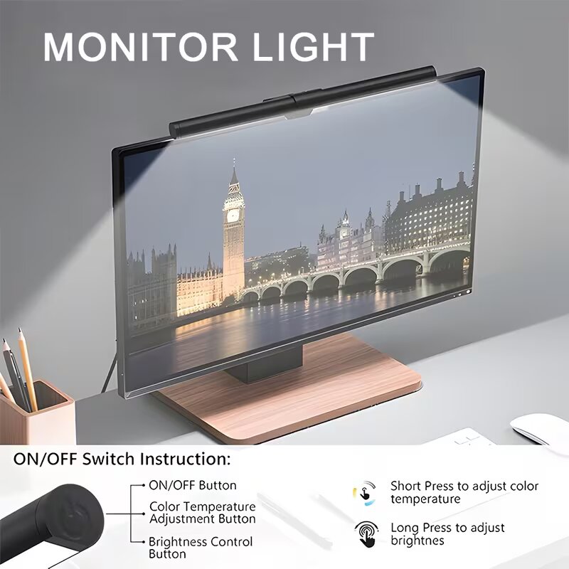 RGB LED Monitor Light Strip St - Pc Gaming Yellow 评论和价格
