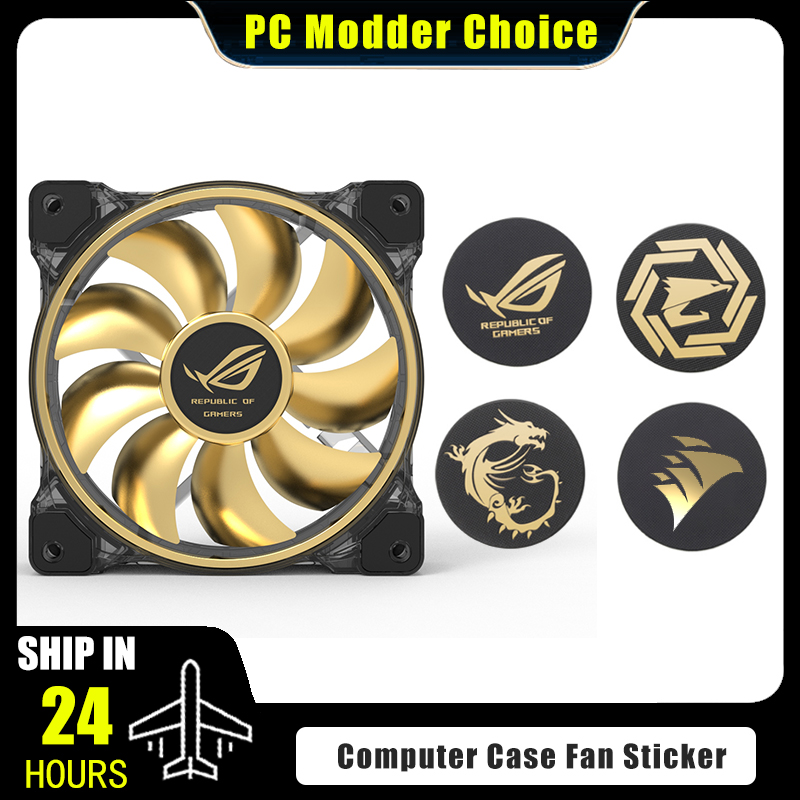 Computer Case Fan Logo Sticker - Gaming Pc Equipment 评论和价格