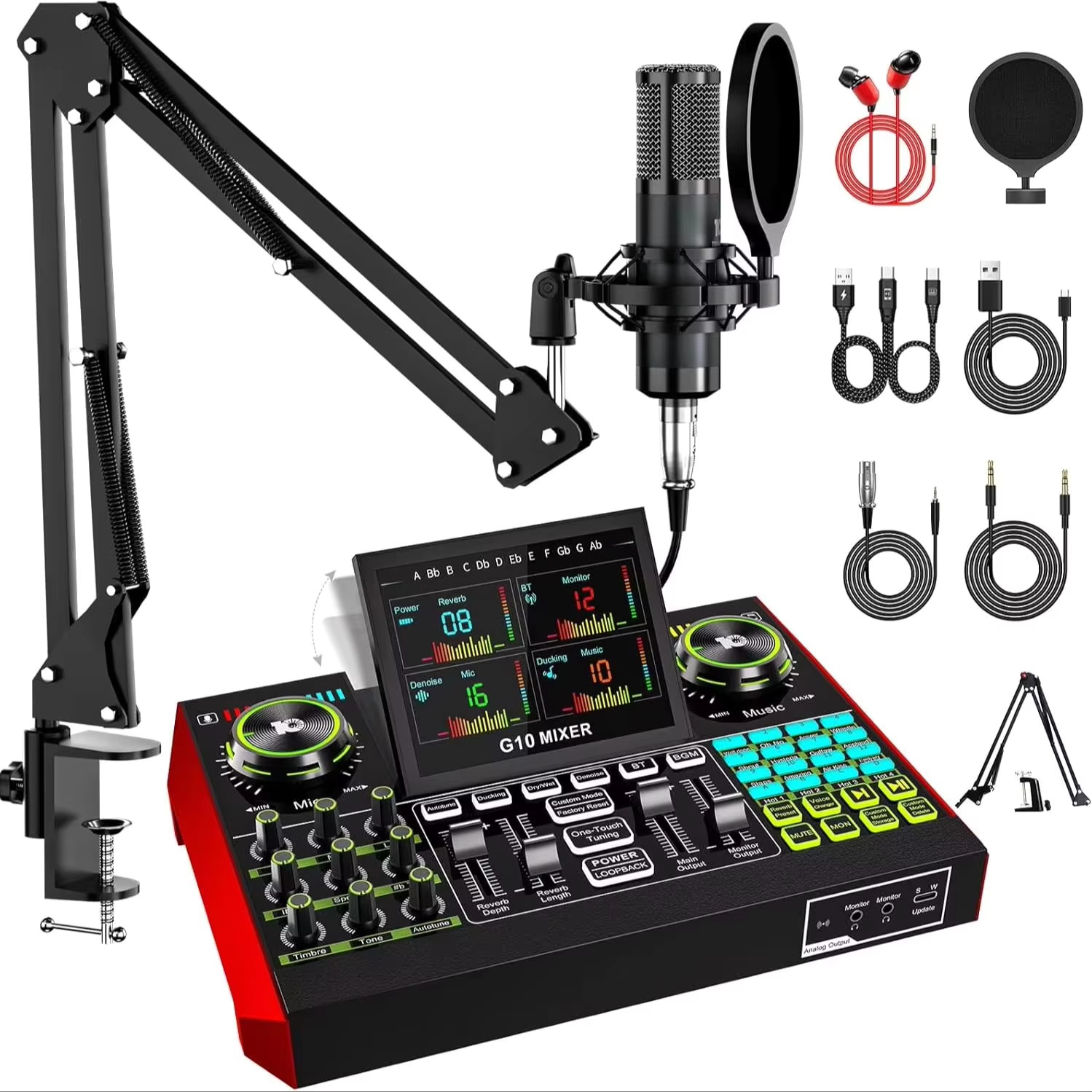 Tenlamp G10 Live Streaming Aud - Gaming Pc Equipment 评论和价格