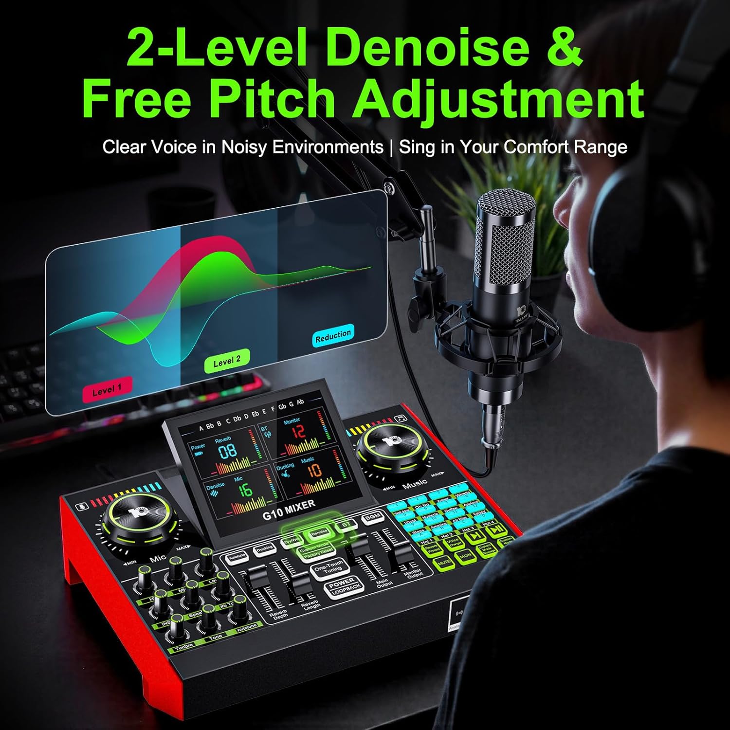 Tenlamp G10 Live Streaming Aud - Gaming Pc Equipment 评论和价格