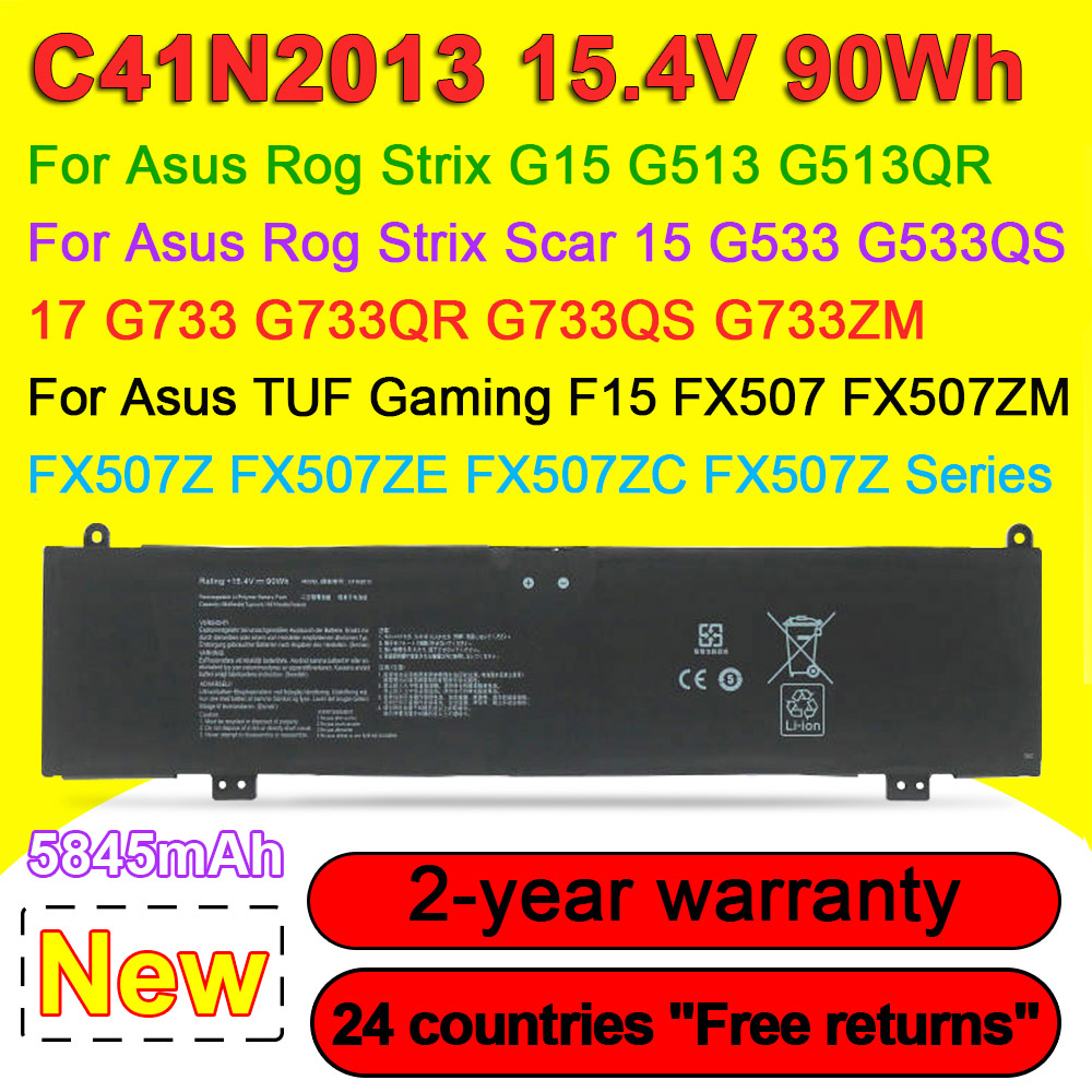 C41N2013 Laptop Battery For AS - Pc Gaming Asus Rog 评论和价格