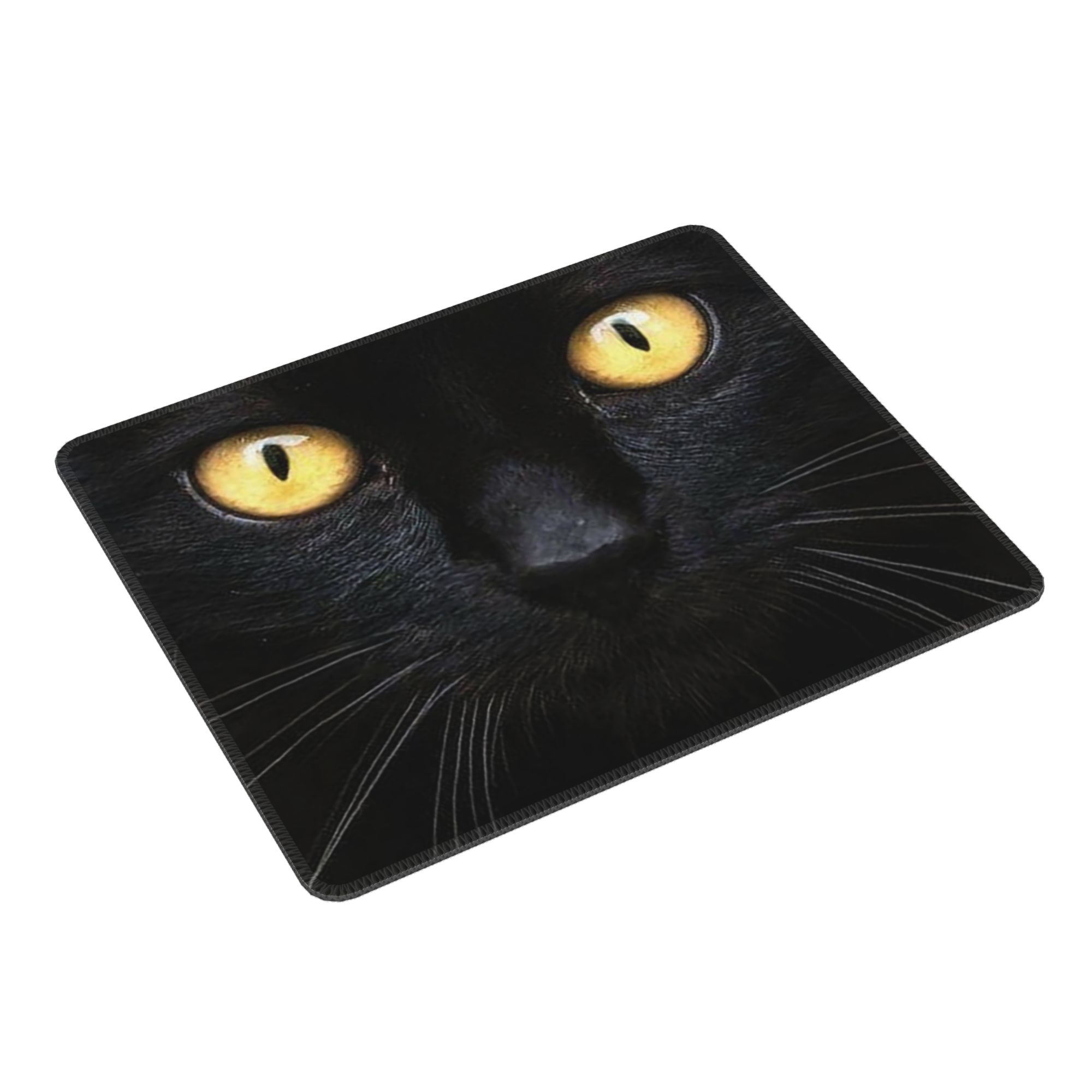 Black Cat Face And Yellow Eyes - Pc Gaming Yellow 评论和价格